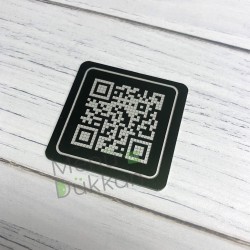 Lazer Kazıma Metal QR Karekod Menü 5x5cm